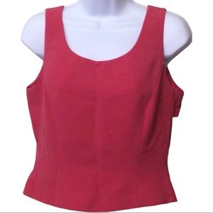 NEW TAHARI Arthur Levine Pink Tank Vest Size 8P